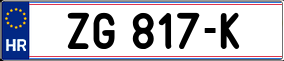 Trailer License Plate